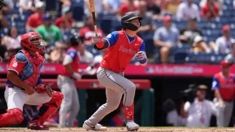 El poder de Nathan Flewelling le da el triunfo a la Liga Americana en el Juego de Futuras Estrellas