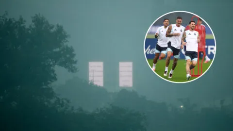 Tormenta cancela entrenamiento de España y retrasa práctica de Argentina antes de la final