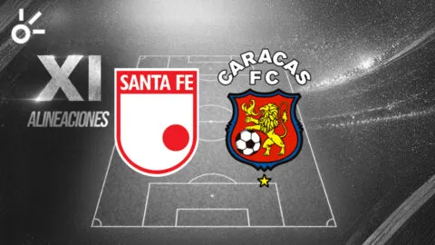 Posibles alineaciones del Independiente Santa Fe vs Caracas por la Copa Sudamericana 2026