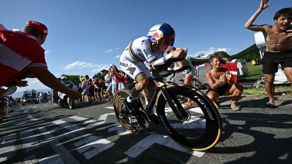Remco Evenepoel en la etapa 16 del Tour de France 2026