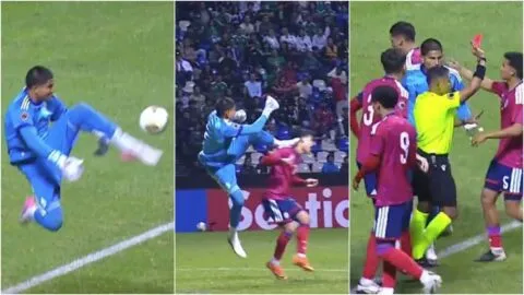 ¡Patada a la cabeza! La expulsión de Liceaga que encendió el México vs Costa Rica