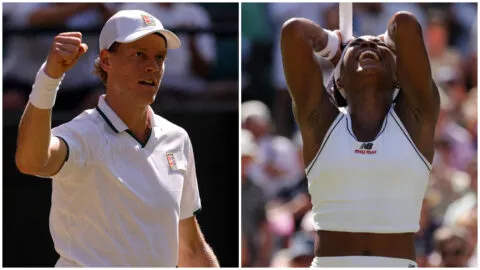 Jannik Sinner y Coco Gauff se instalan en semifinales de Wimbledon