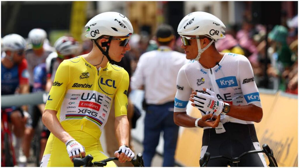Tadej Pogacar e Isaac del Toro en la etapa 7 del Tour de Francia | Reuters