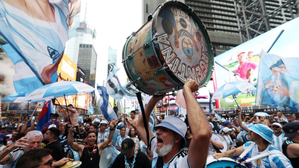 Times Square se convirtió en territorio argentino