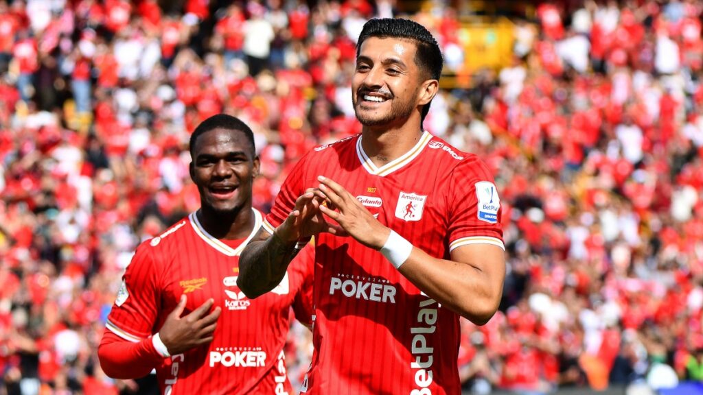 Yeison Guzmán anotó el segundo gol de América ante Internacional de Bogotá