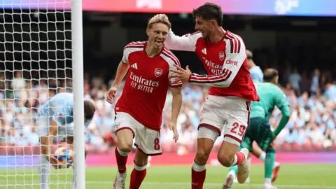 Arsenal impone su ley ante Manchester City y conquista la Community Shield con goleada