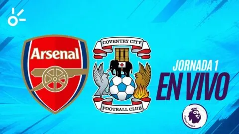 Arsenal vs Coventry en vivo la Premier League 2026: resultado y goles de la jornada 1