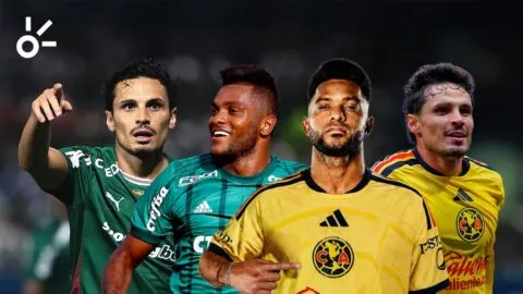 Miguel Borja y Raphael Veiga reviven en América una conexión nacida en Palmeiras