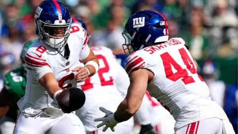 ¿Pone en riesgo su puesto? Cam Skattebo protagoniza altercado en pleno entrenamiento de los New York Giants