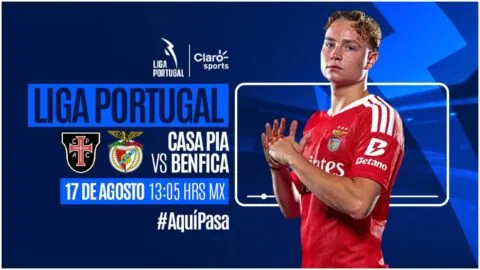 Casa Pia vs Benfica en vivo la Liga de Portugal 2026: transmisión, goles y resultados de la jornada 2