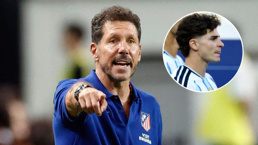 Simeone evita hablar de Julián Álvarez en medio del interés del Barcelona