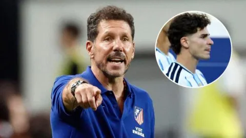 Simeone evita hablar de Julián Álvarez en medio del interés del Barcelona