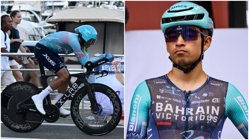 Harold Tejada y Santiago Buitrago, corredores colombianos en la Vuelta a España.