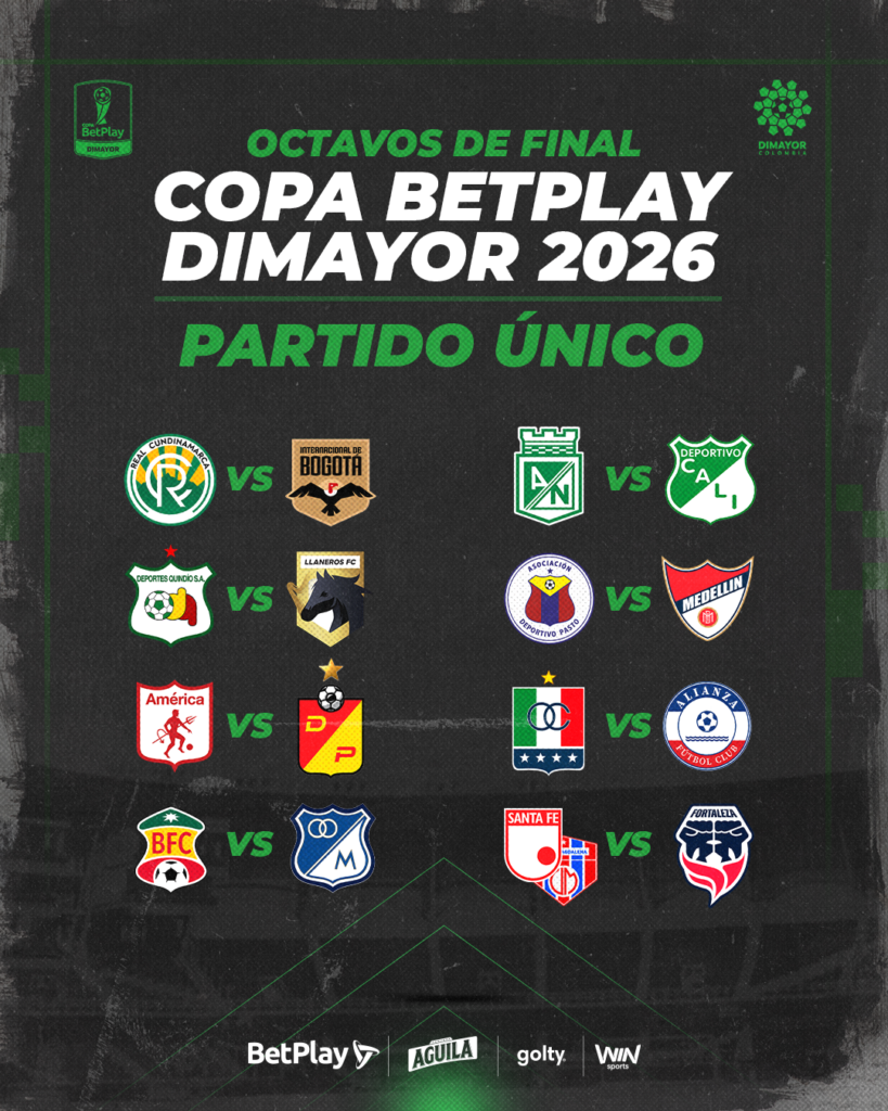 Así se jugarán los octavos de Copa