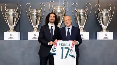 Marc Cucurella, presentado por el Real Madrid