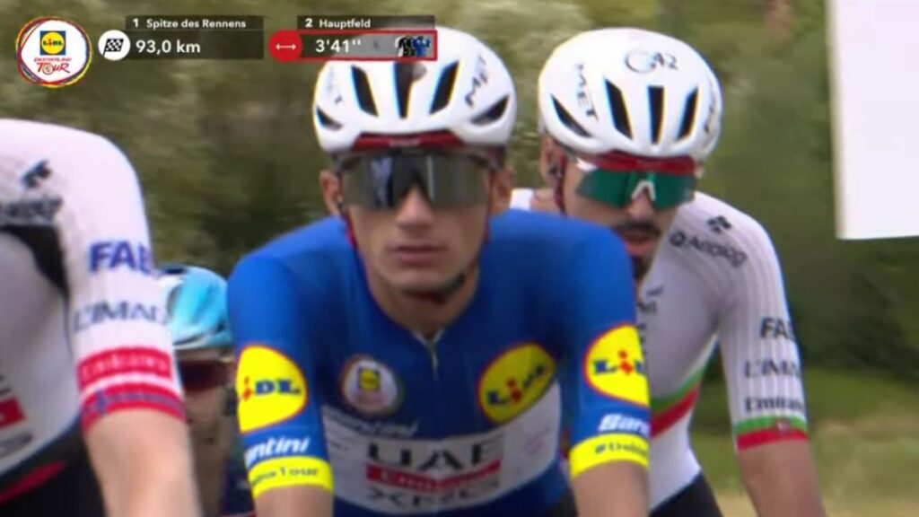 Isaac del Toro en la etapa 1 de la Vuelta a Alemania 2026