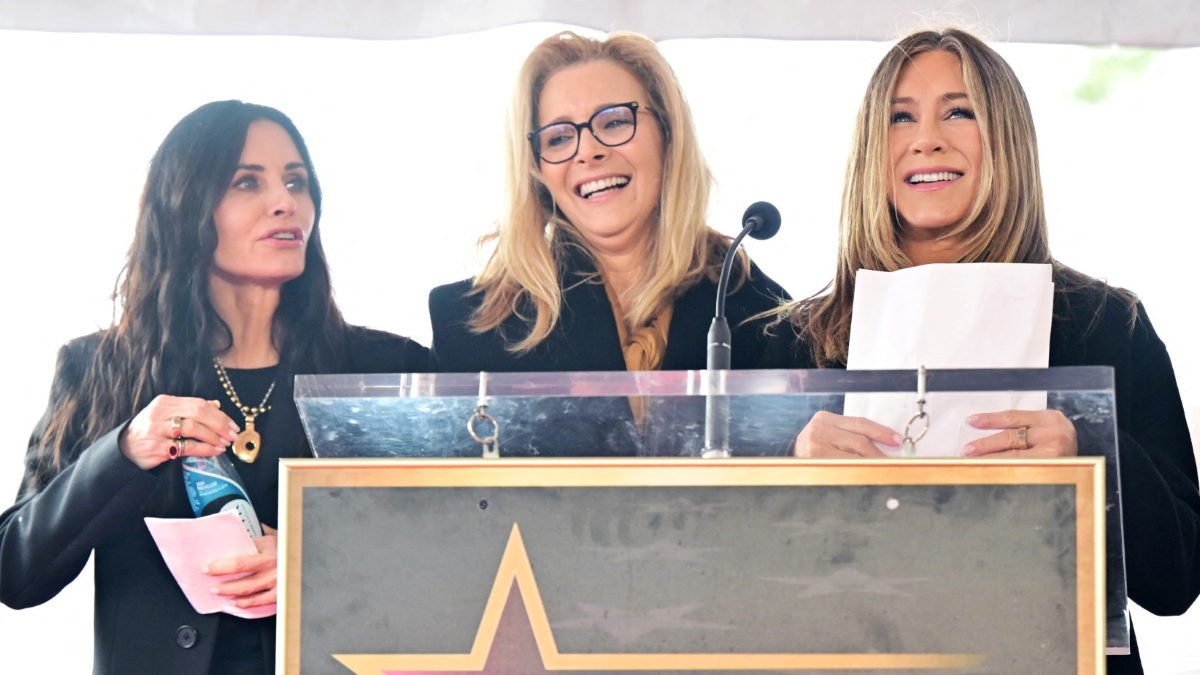 Las exprotagonistas de 'Friends' se reencontraron en un hotel en Los Ángeles.