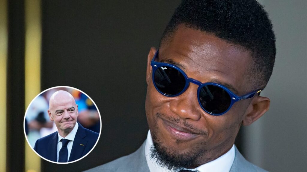 Samuel Eto'o defiende la propuesta de Gianni Infantino sobre la privatización de la Copa del Mundo para apoyar el fútbol.