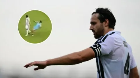 ¡Insólito accidente en la Juventus! Aficionado lesiona a Federico Gatti tras invadir la cancha