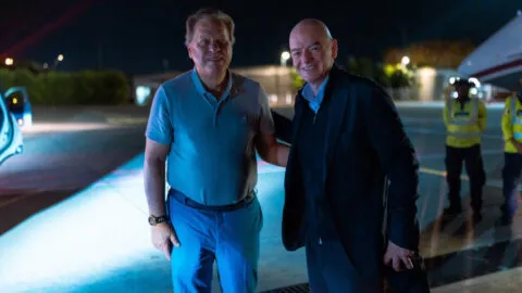 Gianni Infantino ya está en Colombia y asistirá a la posesión de Abelardo de la Espriella