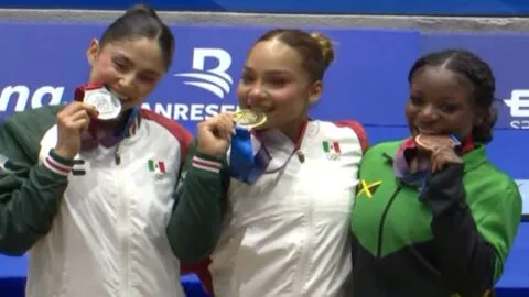 Natalia Escalera y Victoria Mata logran el 1-2 y ponen a México en lo más alto de la gimnasia artística
