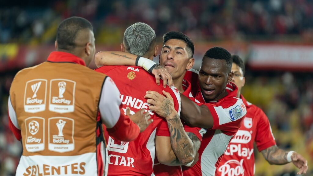 Jugadores de Santa Fe celebrando