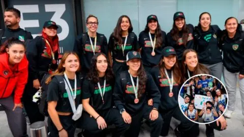 Selección mexicana femenil de flag football es recibida con el Cielito Lindo: "El pase a LA28 nos sabe bien"