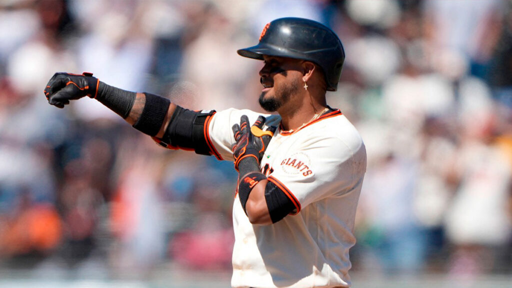 Luis Arráez, estrella de los San Francisco Giants.