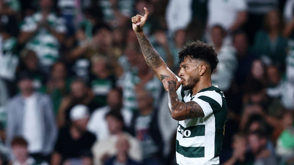 Luis Javier Suárez, con Sporting de Portugal. - Rodrigo Antunes, Reuters.