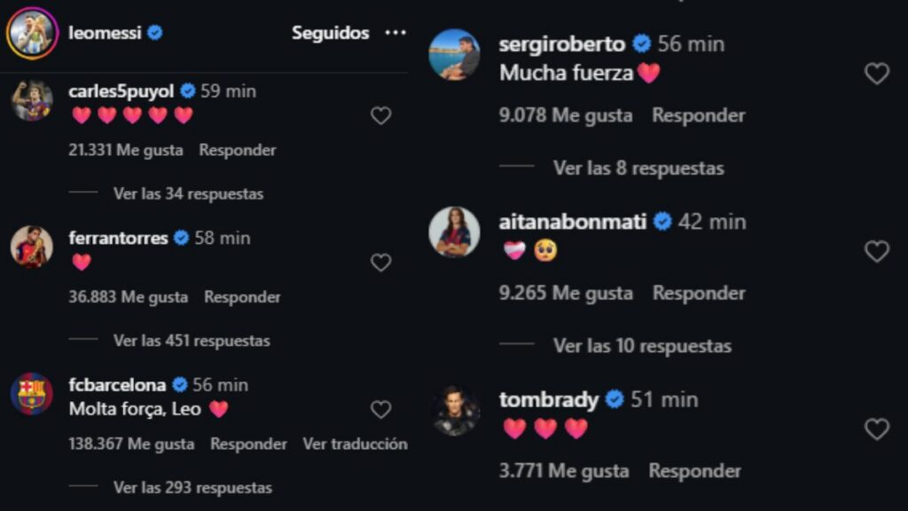 Messi y los mensajes tras el fallecimiento de su padre