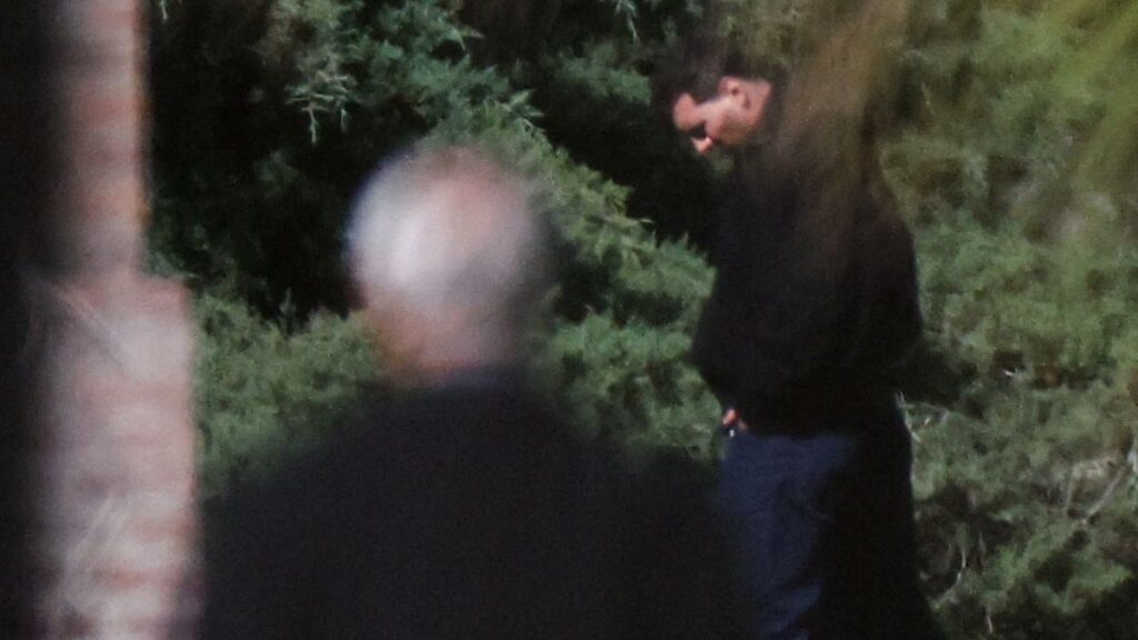 La imagen de Lionel Messi en la despedida de su padre