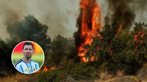 Lionel Messi dona 80 mil euros para reconstruir una zona afectada por incendios en Madrid
