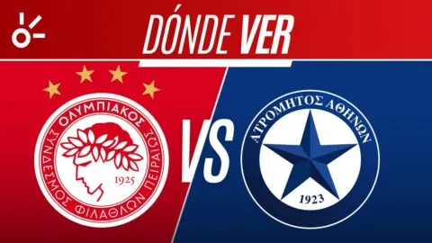 Olympiacos vs Atromitos en vivo: Horario, alineaciones y dónde ver la jornada 1 de la Superliga de Grecia 2026