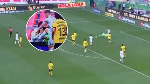 ¿Era penal? El VAR anula una pena máxima contra el América por una posible falta