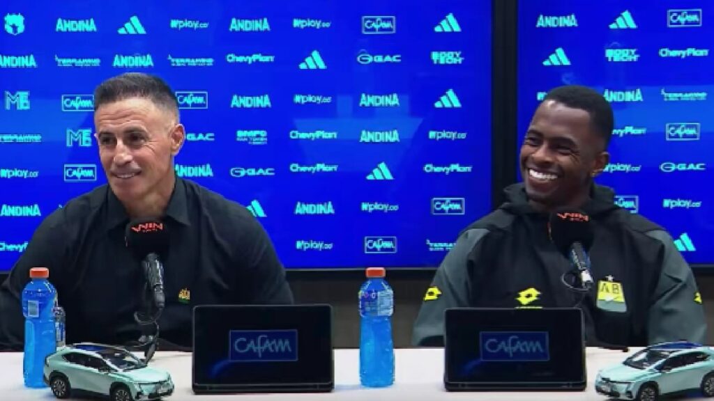 Rueda de prensa posterior al triunfo del Atlético Bucaramanga ante Millonarios