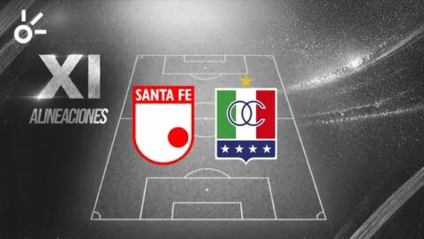 Posibles alineaciones de Santa Fe vs Once Caldas por la Liga BetPlay Dimayor 2026-II