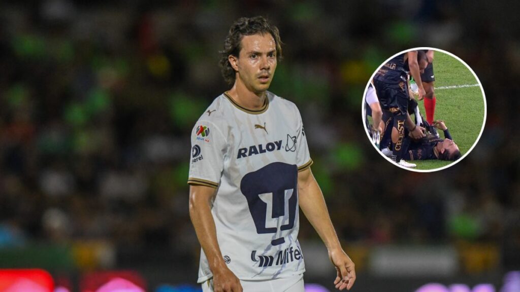 Sebastián Córdova preocupa a Pumas tras sufrir una lesión en la rodilla
