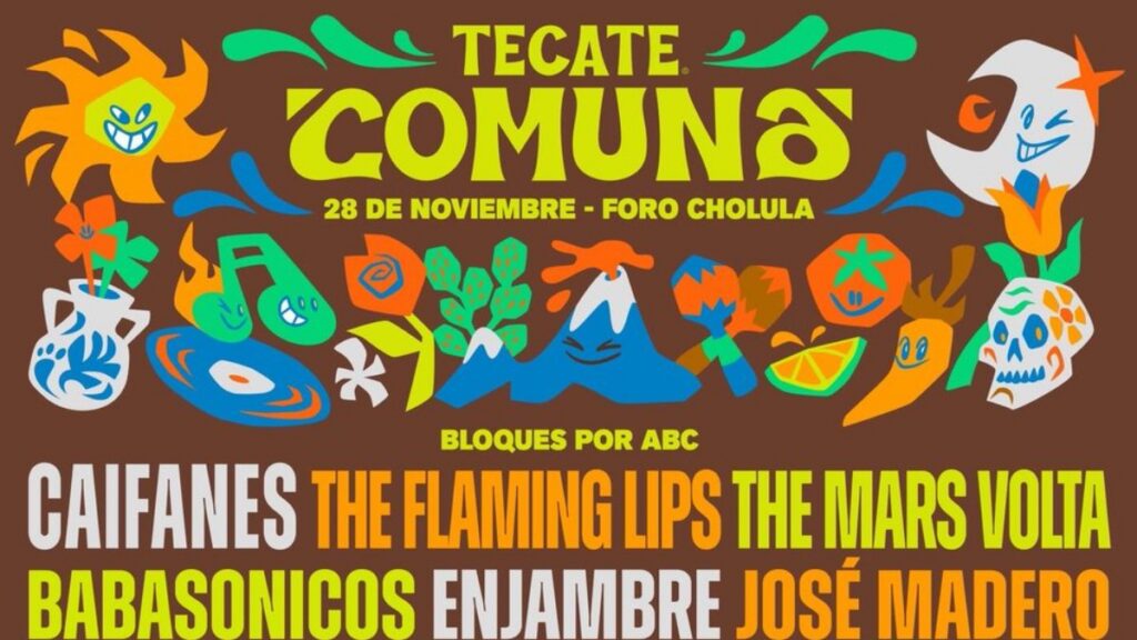 Caifanes, The Mars Volta y The Flaming Lips encabezan espectacular lineup del Tecate Comuna 2026