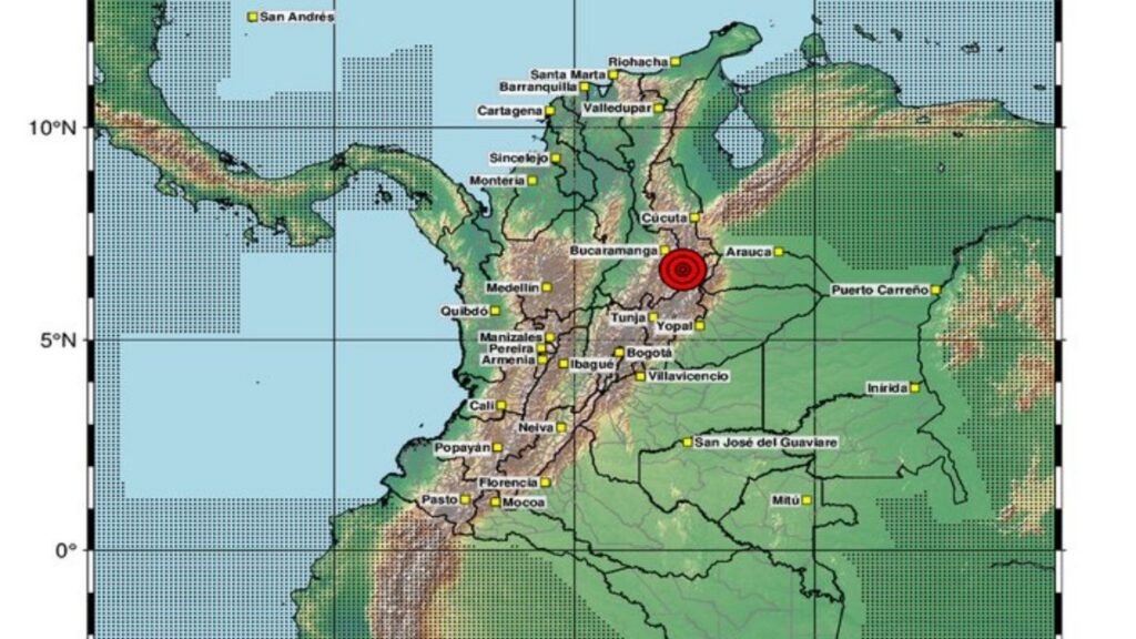 Nuevo temblor en Colombia este miércoles 26 de agosto