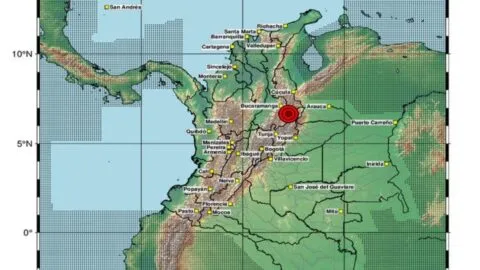 Temblor en Colombia hoy 26 de agosto: magnitud, epicentro y dónde se sintió