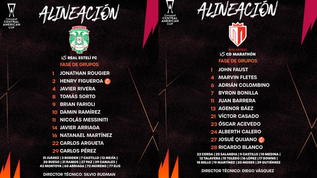 Alineaciones