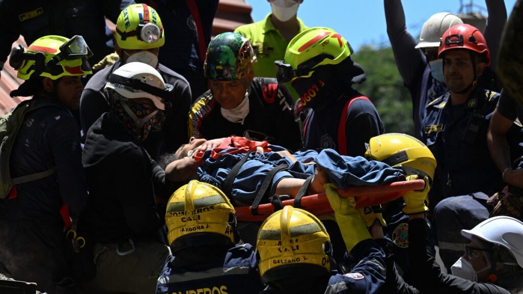 Víctimas mortales del terremoto sufrido en Colombia