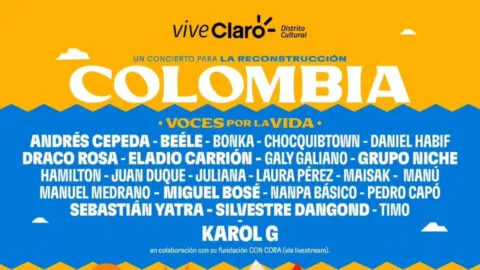 'Colombia: voces por la vida' une a la industria musical para ayudar a damnificados por el terremoto