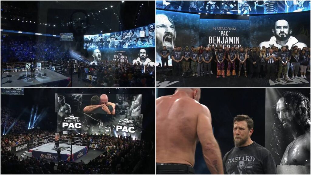 PAC recibe emotivo homenaje en AEW: sus compañeros y familia le dan el último adiós.