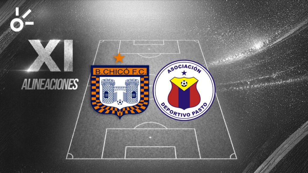 Alineaciones Boyacá Chicó vs Pasto por la Liga BetPlay