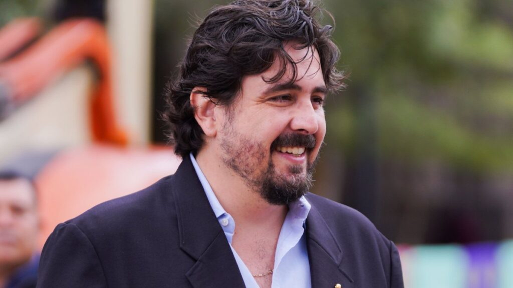 Amaury Vergara durante la inauguración del Fan Fest del Mundial 2026