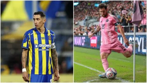 ¡Di María se roba el homenaje de Messi! La afición elige al Fideo por encima de Leo