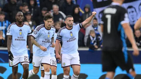 Aston Villa no cree en Brujas y se lleva sus primeros puntos de Bélgica en la Champions League 2026-27