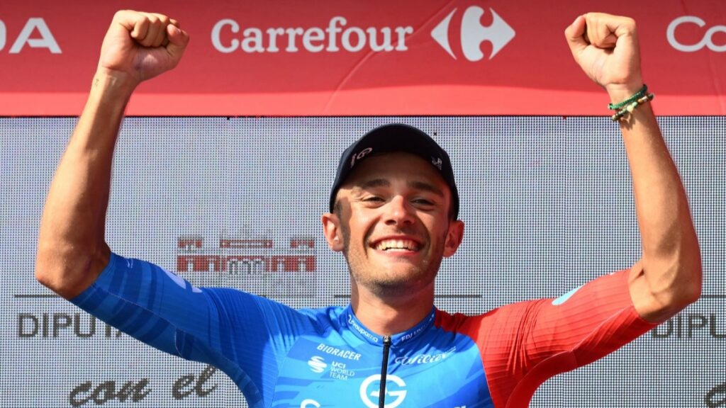 Bastien Tronchon, ganador de la etapa 10 de La Vuelta