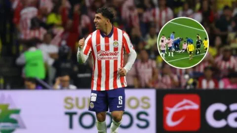 Bryan González sale lesionado tras marcar en el Chivas vs América del Apertura 2026